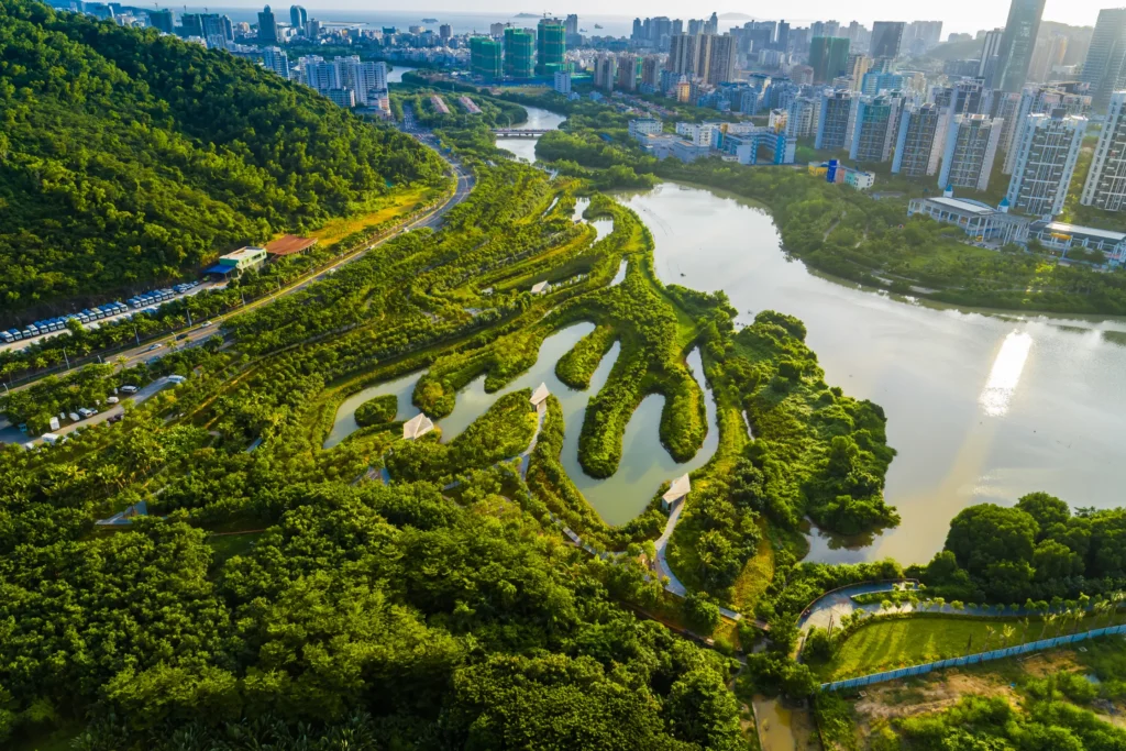 Sanya Mangrove Park, Sanya, Hainan Province, China, 2018. Photo ©Turenscape courtesy The Cultural Landscape Foundation